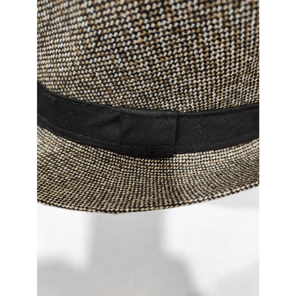 Unisex Casual Fedora Hat In Brown